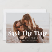 Sichern des Fotos für das Retro-Mindestbild Einladung (Vorderseite)