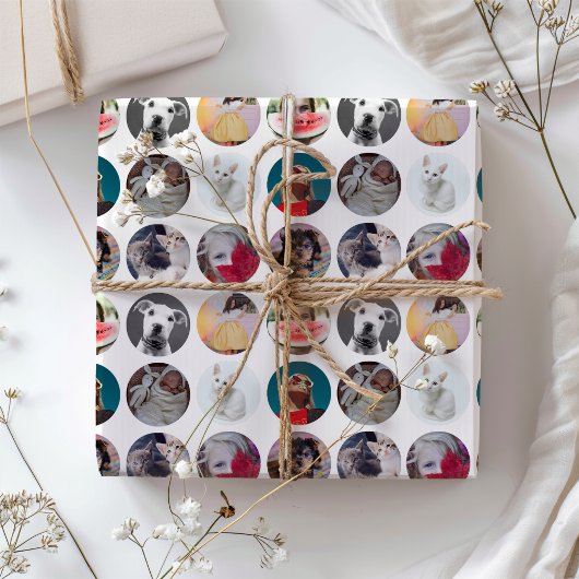 Sichern einer benutzerdefinierten Multi-Foto-Colla Geschenkpapier Set