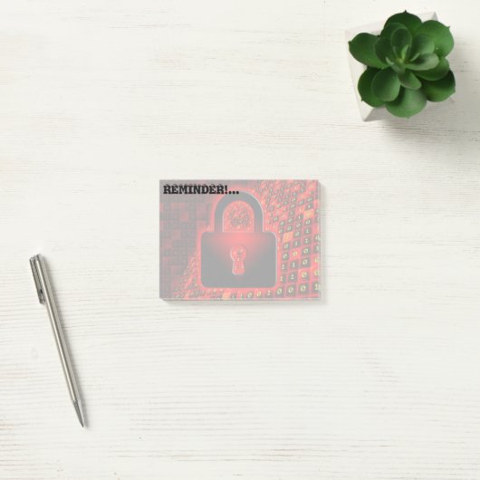Sichern Sie Daten Post-it Klebezettel (Büro)