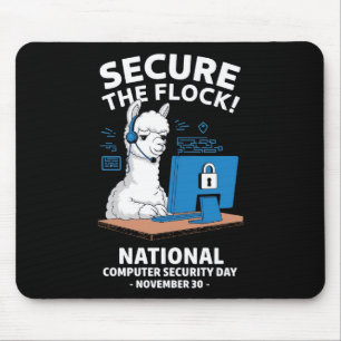 Sichern Sie die Flock! Nationaler Tag der Computer Mousepad