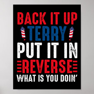 Sichern Sie es auf Terry setzen Sie es in umgekehr Poster