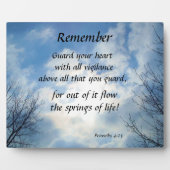 SICHERN SIE IHR HERZ FOTOPLATTE (Vorderseite)