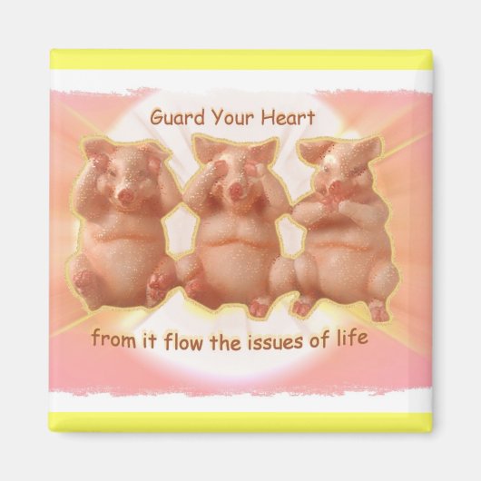 SICHERN SIE IHR HERZ MAGNET (Vorne)