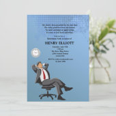 Sichern Sie Ihre Party Einladung für die Altersver (Stehend Vorderseite)