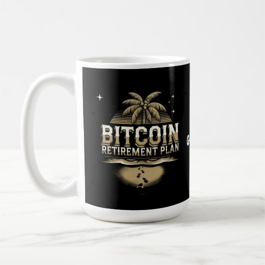 Sichern Sie Ihre Zukunft mit einem Bitcoin-Rentenp Kaffeetasse (Links)