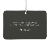 Sichern Sie sich benutzerdefinierte Nachricht mini Autolufterfrischer (Rückseite)