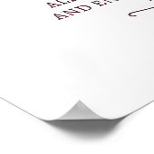 Sichern Sie sich einen Platz, der nicht angeschlos Poster (Ecke)