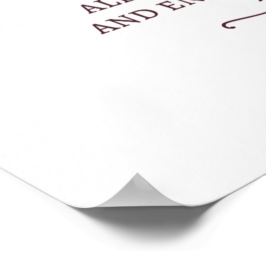 Sichern Sie sich einen Platz, der nicht angeschlos Poster (Ecke)