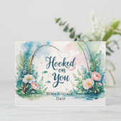 Sichern Sie sich für Hochzeit beim Angeln und spar Einladung (Stehend Vorderseite)