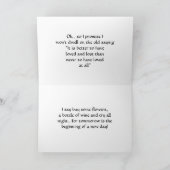 Sichern Sie sich nach einer Break-Up-Karte Dankeskarte (Innenseite)