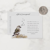 Sichern Sie sich Niedliche Bird Singleverse-Karte Mitteilungskarte (Vorderseite/Rückseite Beispiel)