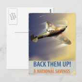 Sichern Sie sie! WW2-Poster Postkarte (Vorne/Hinten)