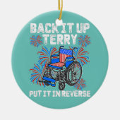 Sichern von Terry in umgekehrt Not leidendes Feuer Keramik Ornament (Vorne)