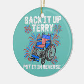 Sichern von Terry in umgekehrt Not leidendes Feuer Keramik Ornament (Links)