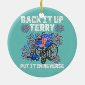 Sichern von Terry in umgekehrt Not leidendes Feuer Keramik Ornament (Hinten)