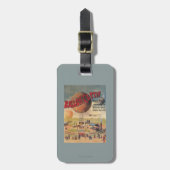 Sichernder Ballon-Fahrten an einem Gepäckanhänger (Vorderseite vertikal)