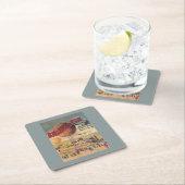 Sichernder Ballon-Fahrten an einem Rechteckiger Pappuntersetzer (Vor Ort)