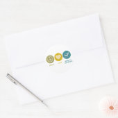 Sicherung der Liebe Runder Aufkleber (Umschlag)