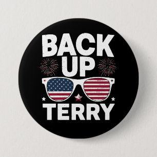 Sicherung Terry Lustig 4. Juli Patriotische Feuerw Button