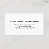 Sicherungsabsperrschild | Technischer Hintergrund Visitenkarte (Rückseite)