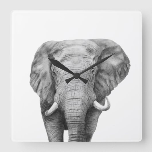 Sicherungsplan IV Quadratische Wanduhr (Vorderseite)