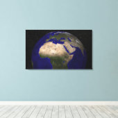 Sicht auf Afrika, Europa, den Nahen Osten und In Leinwanddruck (Insitu (Holzboden))