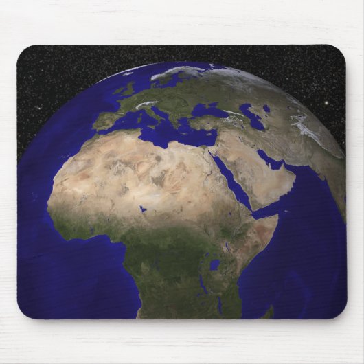 Sicht auf Afrika, Europa, den Nahen Osten und In Mousepad (Vorne)
