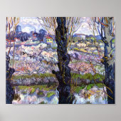 Sicht auf Arles, blühende Orchideen (1889) Van Gog Poster (Vorne)