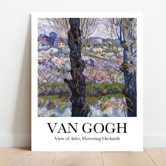 Sicht auf Arles, blühende Orchideen von Van Gogh Poster