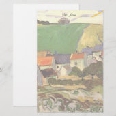 Sicht auf Auvers Vincent van Gogh. Briefpapier (Vorne/Hinten)