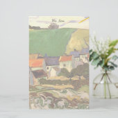 Sicht auf Auvers Vincent van Gogh. Briefpapier (Stehend Vorderseite)