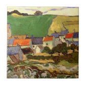 Sicht auf Auvers Vincent van Gogh. Fliese (Vorderseite)