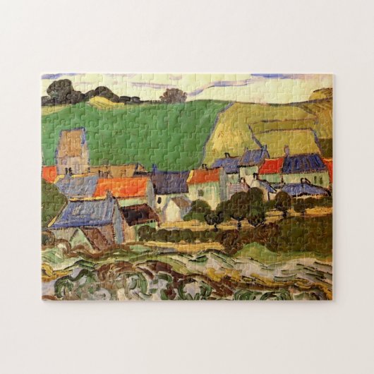Sicht auf Auvers Vincent van Gogh. Puzzle (Horizontal)