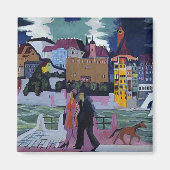 Sicht auf Basel und den Rhein, Ernst Ludwig Kirchn Magnet (Vorne)