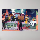 Sicht auf Basel und den Rhein | Kirchner | Poster (Vorne)