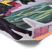 Sicht auf Basel und den Rhein | Kirchner | Poster (Ecke)