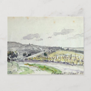 Sicht auf Clamart, 1864 Postkarte