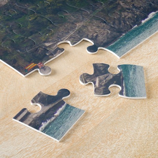 Sicht auf Corniglia, Cinque Terre, Italien Puzzle (Seite)