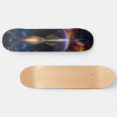 Sicht auf das Fraktal Art Skateboard Deck (Horizontal)