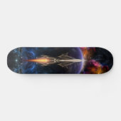 Sicht auf das Fraktal Art Skateboard Deck (Horizontal)