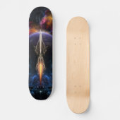 Sicht auf das Fraktal Art Skateboard Deck (Vorderseite)