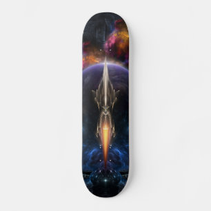 Sicht auf das Fraktal Art Skateboard Deck