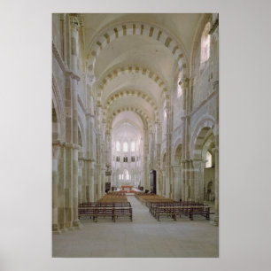 Sicht auf das Innere des Schiffes, c.1120-50 Poster