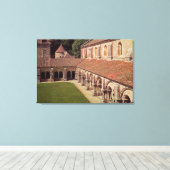 Sicht auf das Kloster 2 Leinwanddruck (Insitu (Holzboden))