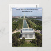 Sicht auf das Lincoln Memorial Washington DC Beile Postkarte (Vorne/Hinten)