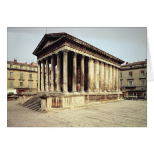 Sicht auf das Maison Carree, um 19 v. Chr.
