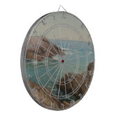 Sicht auf das Meer (Küstenlandschaft) (Marine) Dartscheibe (Vorderseite Links)