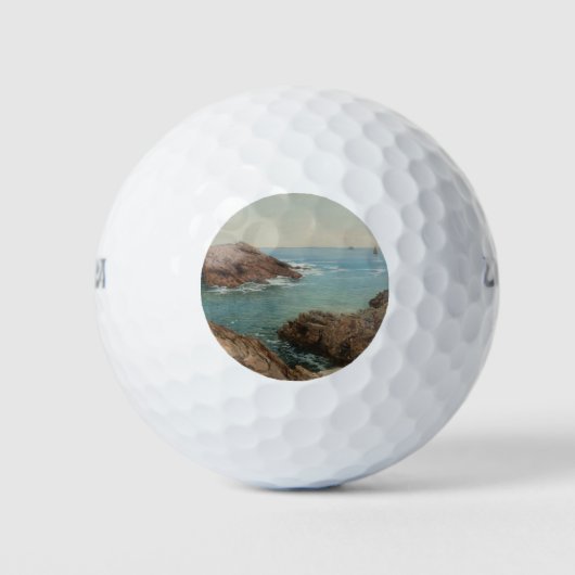 Sicht auf das Meer (Küstenlandschaft) (Marine) Golfball (Vorderseite)