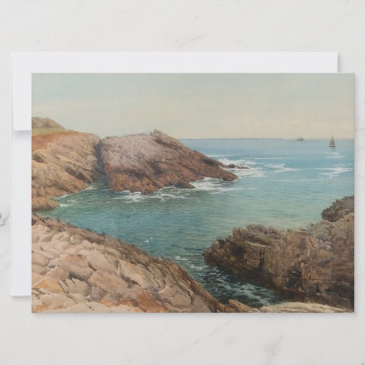 Sicht auf das Meer (Küstenlandschaft) (Marine) Karte (Vorderseite)