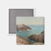 Sicht auf das Meer (Küstenlandschaft) (Marine) Magnet (Vorderseite/Rückseite)